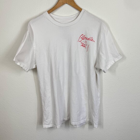 Blondie Other - Blonde T Shirt Double Sided Size Small White Red Crew Neck Short Sleeve